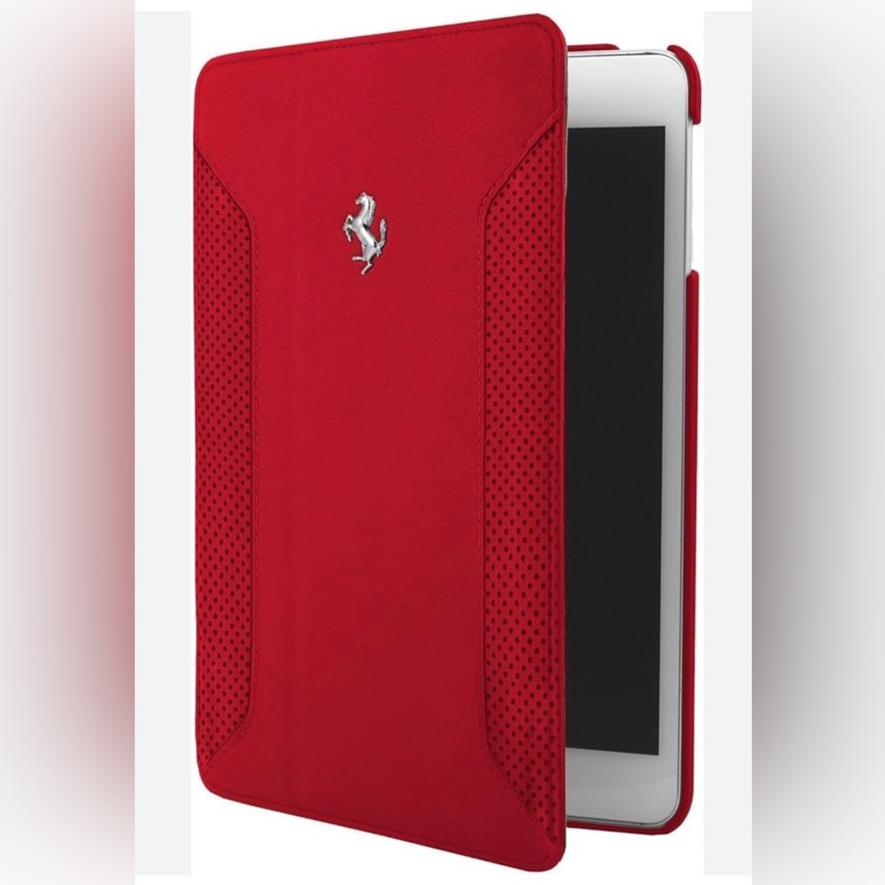 Ferrari Case Apple iPad Air Real Leather Folio Case Cover for the Apple iPad Air